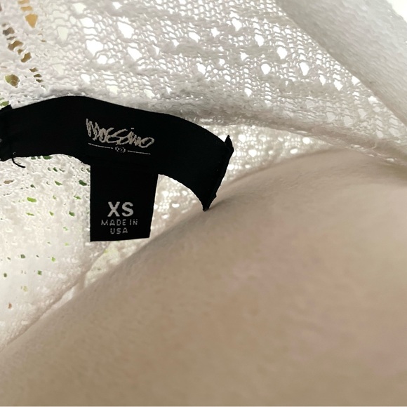 Mossimo- Open front white short sleeve cardigan- Women’s XS - Picture 8 of 8